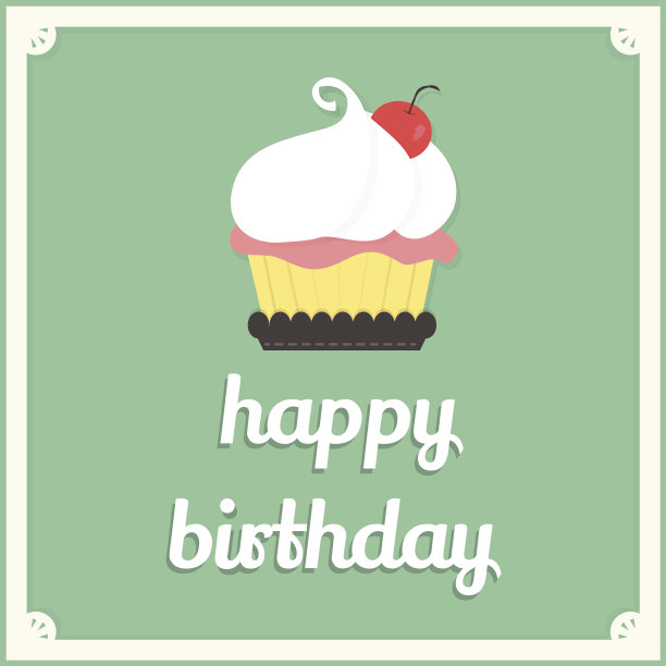 生日蛋糕卡片图片下载