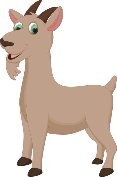 卡通可爱的山羊图片下载