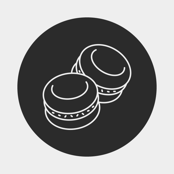 蛋白杏仁饼干图标图片下载