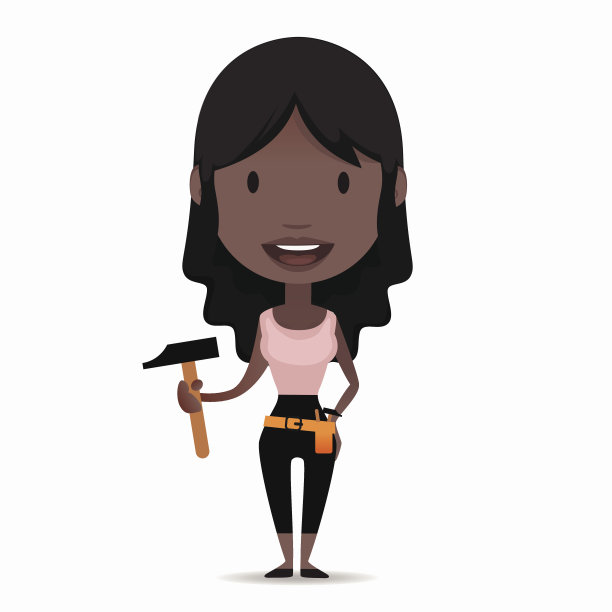 DIY女孩Illustation图片下载