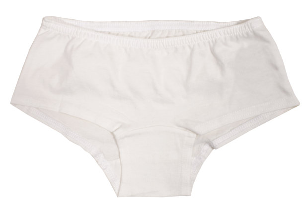 女人的内裤被隔离在白色背景上图片下载