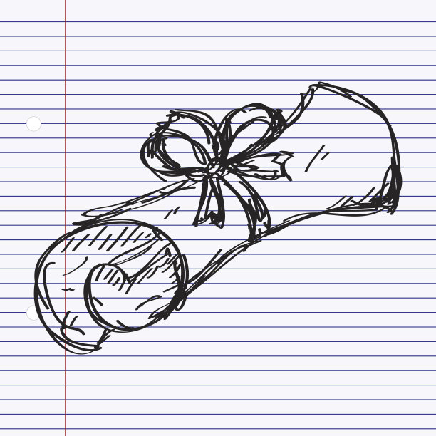 简单的画卷涂鸦图片下载