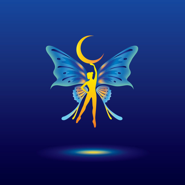 手里拿着半个月亮的仙女图片下载