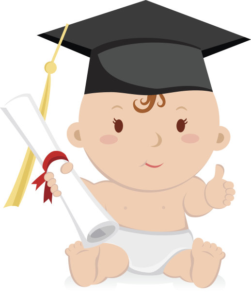 教育毕业女婴。孩子毕业。图片下载