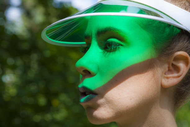 绿色的遮阳板图片下载