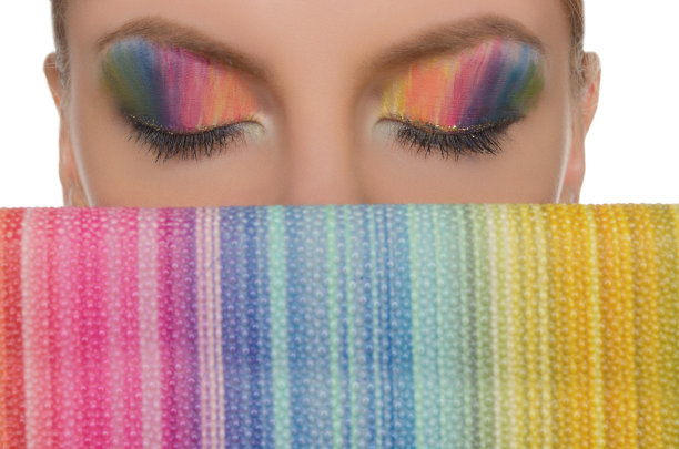 水平图片彩色眼睛和手袋图片下载