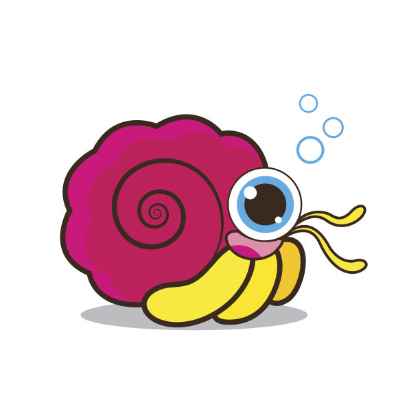 寄居蟹可爱卡通图片下载