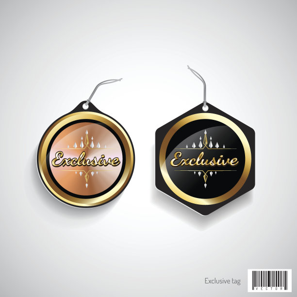 独家奢华标签设计。矢量文件图片下载