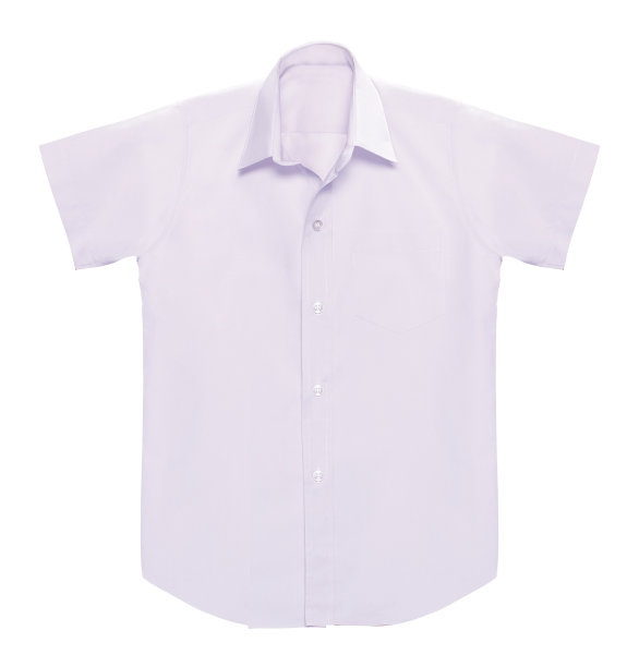 白色衬衫孤立在白色背景上图片下载