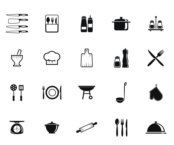 厨房用具的图标图片下载