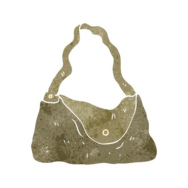 复古的卡通手提包图片下载