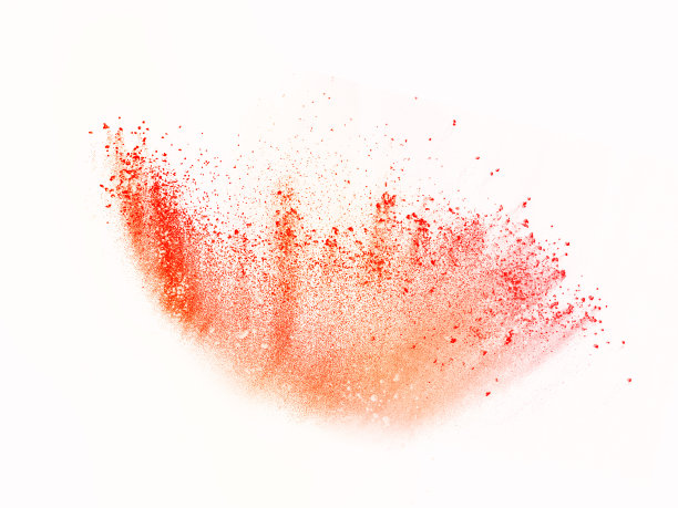 彩色粉末在白色上分离爆炸图片下载