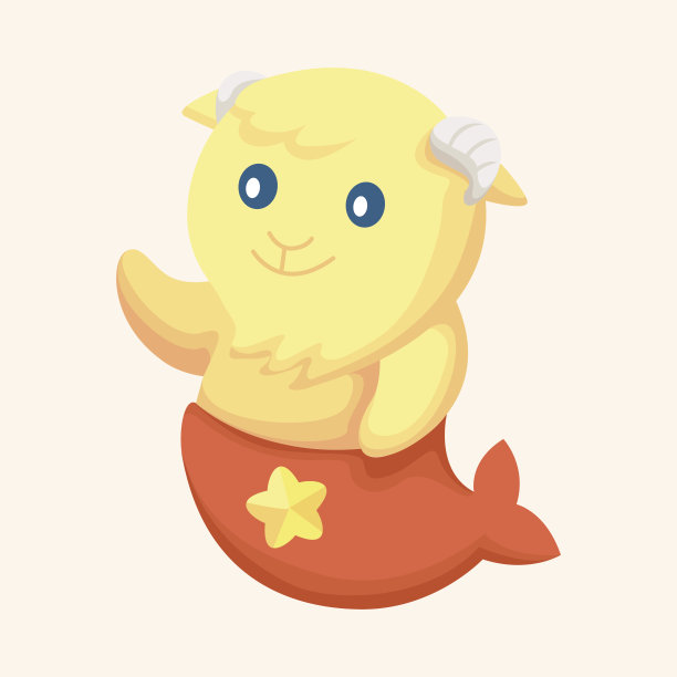 摩羯座主题元素图片下载