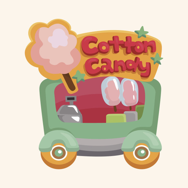 风格餐车主题元素图片下载