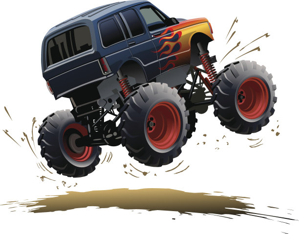 卡通怪物卡车图片下载