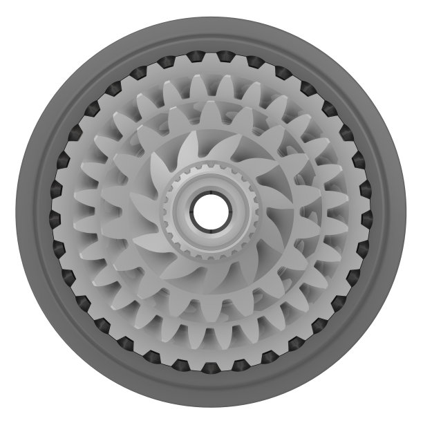 汽车变速箱轴上的齿轮图片下载