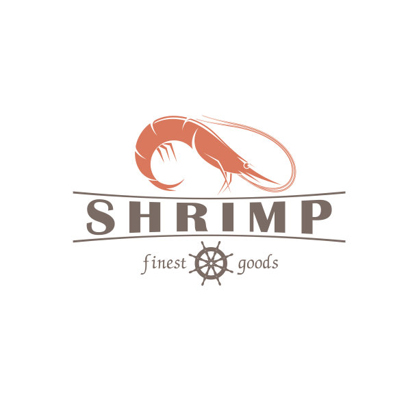 虾矢量标志图片下载