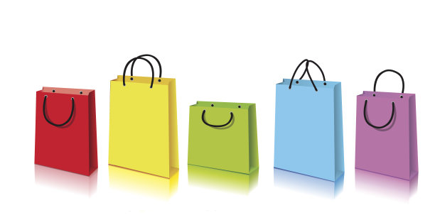 纸质购物袋，图片下载