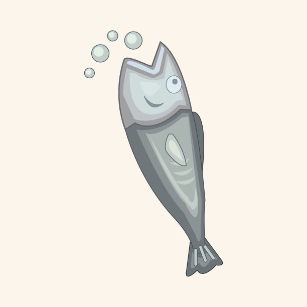 动物鱼卡通主题元素图片下载