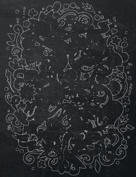 卡通涂鸦，嬉皮士插画图片下载