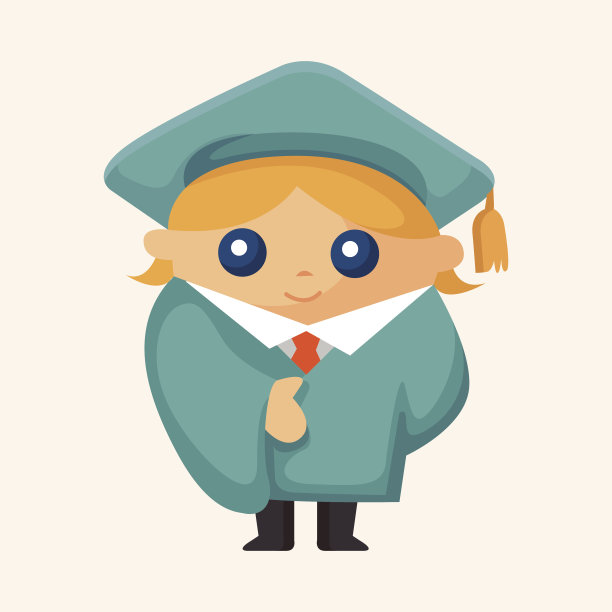 学生卡通主题元素图片下载