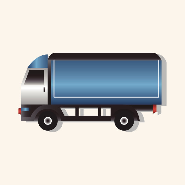 卡车主题元素向量，eps图片下载