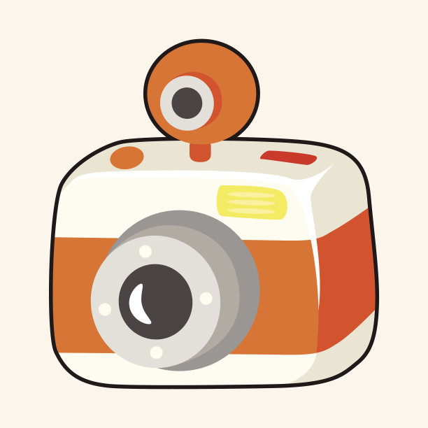 相机主题元素向量，eps图片下载