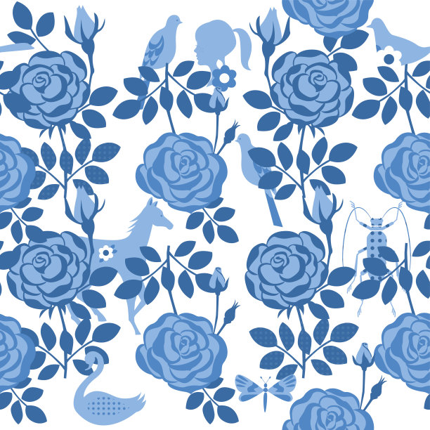 蓝色的花图片下载