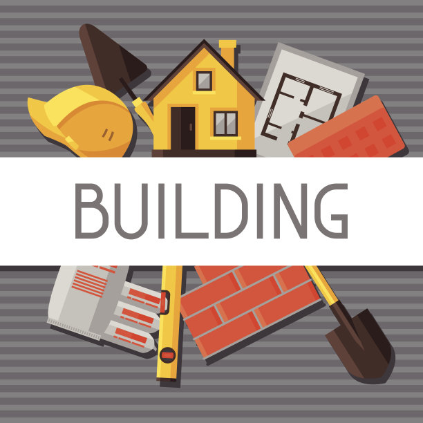 工业背景设计以住宅建筑为对象图片下载