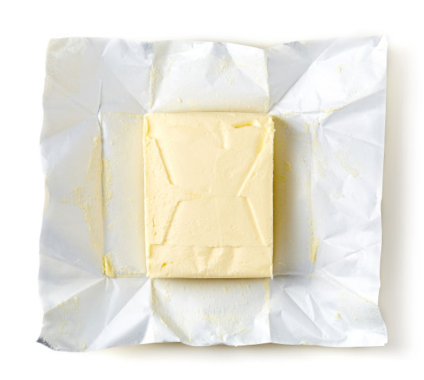 黄油包装白色背景图片下载