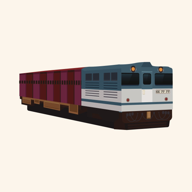 交通列车主题元素图片下载