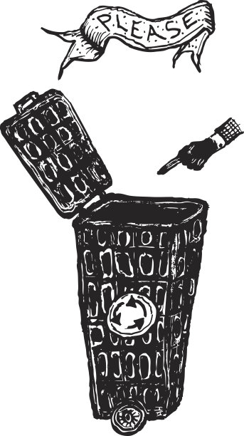 打开垃圾桶图标图片下载