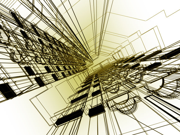 抽象的现代建筑图片下载