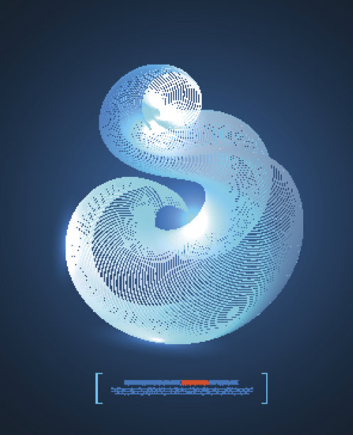 抽象背景用蓝线波。图片下载