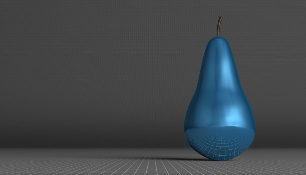 蓝色光泽梨图片下载