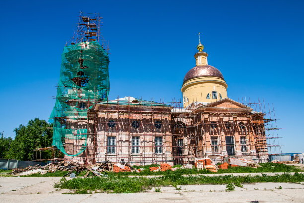 修复教堂景观图片下载