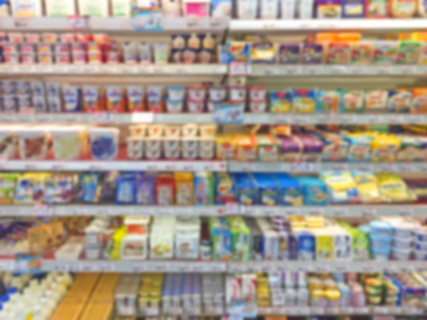 超市货架散焦背景图片下载
