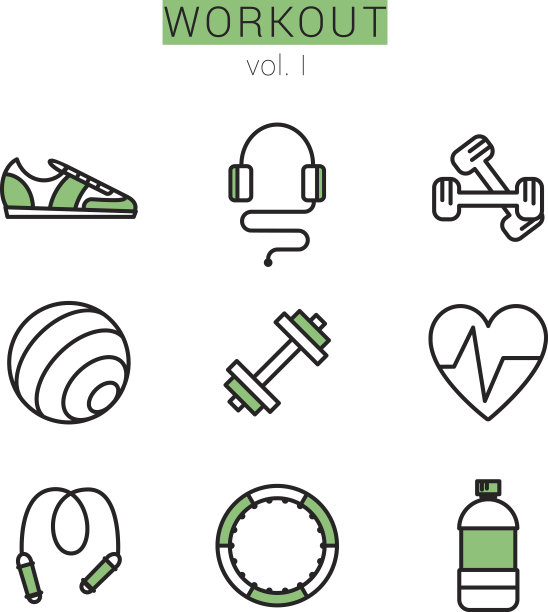 锻炼图标设置为Web和应用程序图片下载