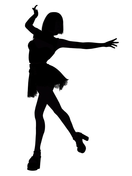 摆姿势的女孩图片下载