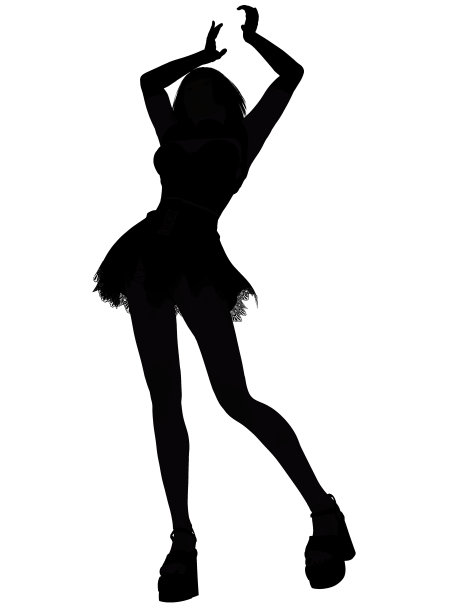 摆姿势的女孩图片下载