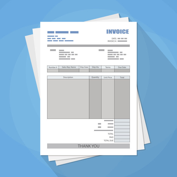 未填写纸质发票表格。税。收据。比尔。图片下载