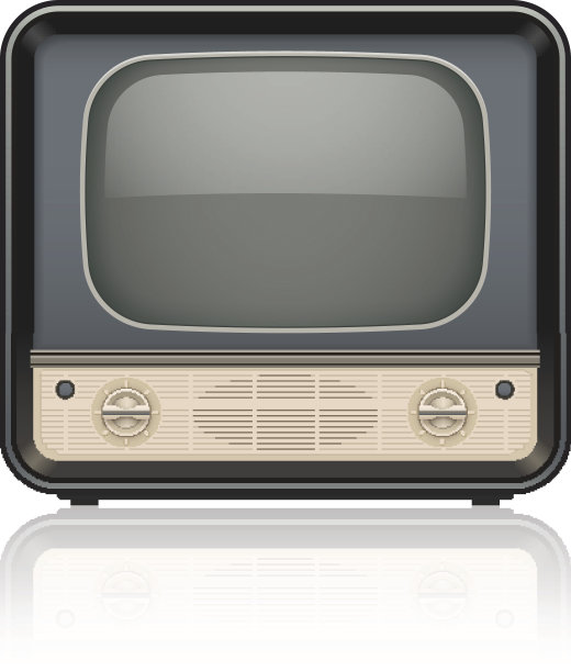 复古电视图标图片下载