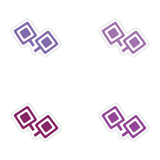 在纸袖扣上装配逼真的贴纸设计图片下载