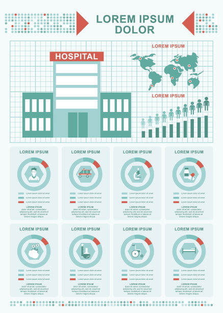 医疗概念医院信息图图片下载