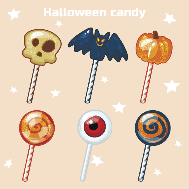 万圣节棒棒糖糖果图片下载