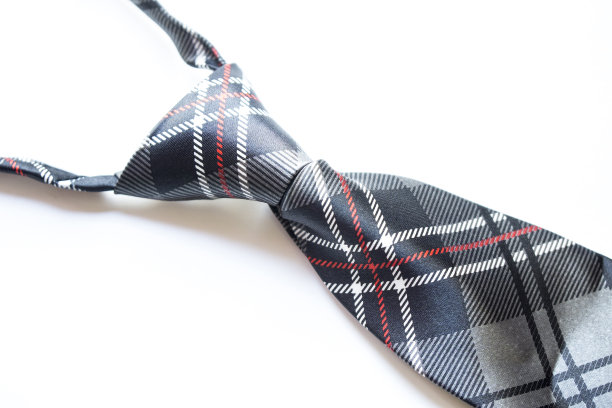 孤立的条纹领带图片下载