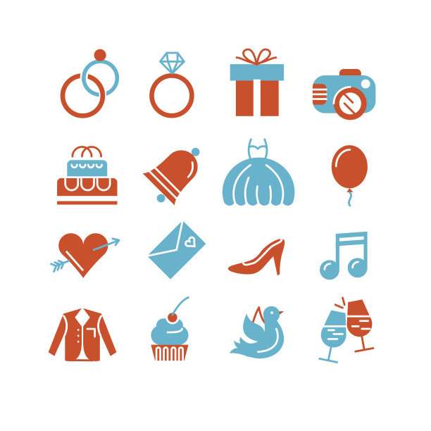 婚礼图标设置图片下载