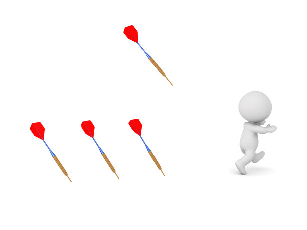 3D角色逃离飞镖箭图片下载