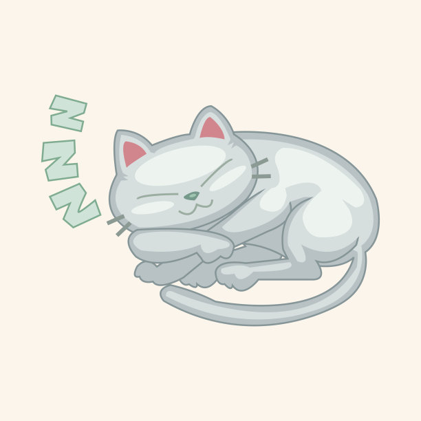 猫主题元素向量，eps图片下载