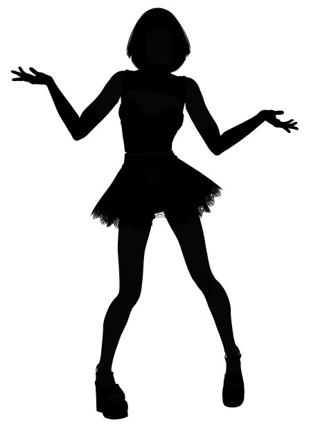 摆姿势的女孩图片下载